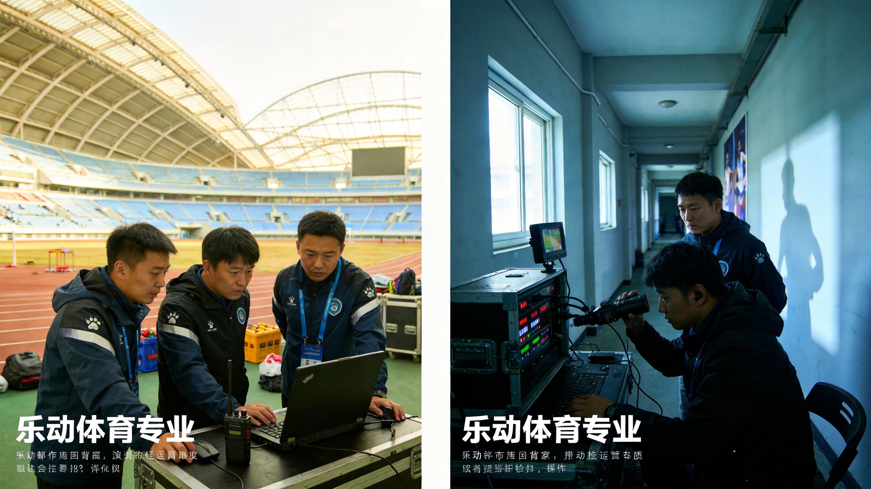 乐动体育专业运营团队在赛事现场协作